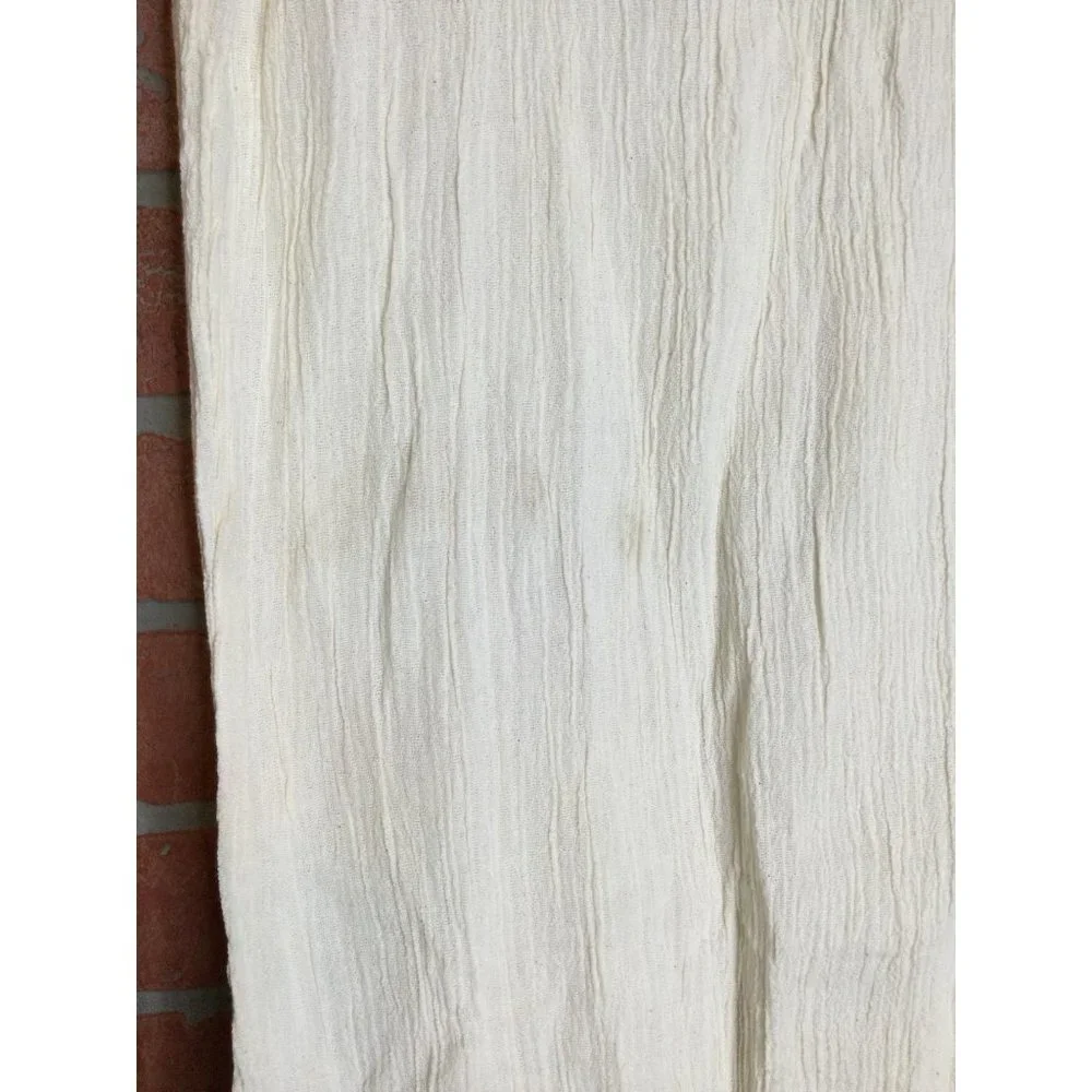 Savannah Morrow Organic Cotton Gauze Maxi Skirt Elastic Waist Beige Size XXS